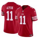 adult & youth,toddler SF 49ers Uniform 11 Brandon Aiyuk Jersey Stitched Activewear Red Shirt