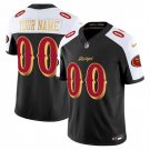 adult & youth SF 49ers Uniform 00 Custom name number Jersey Stitched Shirt Black-White Rivalries
