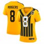 women's Steelers Uniform 8 Aaron Rodgers Jersey Stitched Activewear 1933 Throwback Gold Shirt