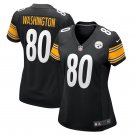 women's Pittsburgh Steelers Uniform 80 Darnell Washington Jersey Stitched Activewear Black Shirt
