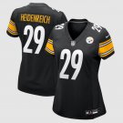 women's Pittsburgh Steelers Uniform 29 Eli Heidenreich Jersey Stitched Activewear Black Shirt