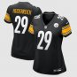 women's Pittsburgh Steelers Uniform 29 Eli Heidenreich Jersey Stitched Activewear Black Shirt