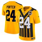 adult & youth,toddler Steelers Uniform 24 Joey Porter Jr. Jersey Stitched Shirt 1933 Throwback Gold
