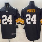 adult & youth,toddler Steelers Uniform 24 Joey Porter Jr. Jersey Stitched Shirt Black Alternate
