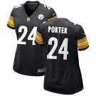 women's Pittsburgh Steelers Uniform 24 Joey Porter Jr. Jersey Stitched Activewear Black Shirt