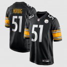 adult & youth,toddler Steelers Uniform 51 Nick Herbig Jersey Stitched Activewear Black Shirt