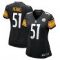 women's Pittsburgh Steelers Uniform 51 Nick Herbig Jersey Stitched Activewear Black Shirt