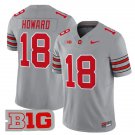 adult & youth Ohio State Buckeyes Uniform 18 Will Howard Jersey College Activewear Gray Stitched