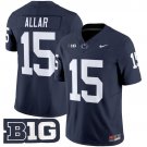 adult & youth Penn State Nittany Lions Uniform 15 Drew Allar Jersey College Navy Stitched Shirt