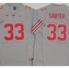 adult & youth Ohio State Buckeyes Uniform 33 Jack Sawyer Jersey College Activewear Gray Stitched