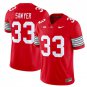 adult & youth Ohio State Buckeyes Uniform 33 Jack Sawyer Jersey College Activewear Red Stitched
