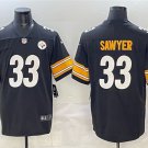 adult & youth,toddler Steelers Uniform 33 Jack Sawyer Jersey Stitched Activewear Black Shirt