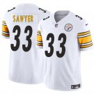 adult & youth,toddler Steelers Uniform 33 Jack Sawyer Jersey Stitched Activewear White Shirt