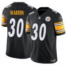 adult & youth,toddler Steelers Uniform 30 Jaylen Warren Jersey Stitched Activewear Black Shirt