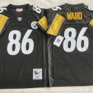 adult Steelers Uniform 86 Hines Ward Jersey Stitched Activewear Black M&N Throwback Mesh Shirt