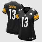 women's Pittsburgh Steelers Uniform 13 Rico Dowdle Jersey Stitched Activewear Black Shirt