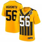 adult & youth,toddler Steelers Uniform 56 Alex Highsmith Jersey Stitched Shirt 1933 Throwback Gold
