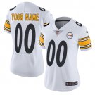 women's Pittsburgh Steelers Uniform 00 Custom name number Jersey Stitched Activewear White Shirt