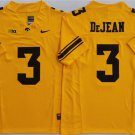 adult & youth Iowa Hawkeyes Uniform 3 Cooper DeJean Jersey College Activewear Yellow Stitched