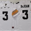 adult & youth Iowa Hawkeyes Uniform 3 Cooper DeJean Jersey College Activewear White Stitched