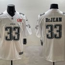 adult & youth Eagles 33 Cooper DeJean Jersey Stitched White 2025 Super Bowl LIX Patch Fashion