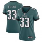 women's Philadelphia Eagles Uniform 33 Cooper DeJean Jersey Stitched Activewear Green Shirt