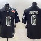 adult & youth Eagles 6 DeVonta Smith Jersey Stitched Black 2025 Super Bowl LIX Patch Fashion Shirt