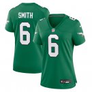 women's Philadelphia Eagles Uniform 6 DeVonta Smith Jersey Stitched Shirt Green Alternate