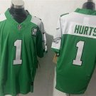 adult & youth Eagles Uniform 1 Jalen Hurts Jersey Stitched Activewear Green White Gratitude Shirt