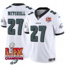 adult & youth,toddler Phila 27 Quinyon Mitchell Jersey White Eagles Logo Super Bowl LIX and C Patch