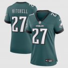 women's Philadelphia Eagles Uniform 27 Quinyon Mitchell Jersey Stitched Activewear Green Shirt