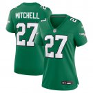 women's Philadelphia Eagles Uniform 27 Quinyon Mitchell Jersey Stitched Shirt Green Alternate
