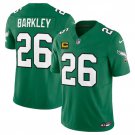 adult & youth,toddler Eagles Uniform 26 Saquon Barkley Jersey Stitched Shirt Green Alternate C Patch