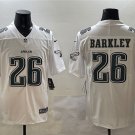 adult Eagles Uniform 26 Saquon Barkley Jersey Stitched Activewear White Fashion Shirt