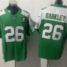 adult Eagles Uniform 26 Saquon Barkley Jersey Stitched Activewear Green White Gratitude Shirt