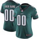 women's Philadelphia Eagles Uniform 00 Custom name number Jersey Stitched Activewear Green Shirt