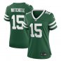 women's New York Jets Uniform 15 Adonai Mitchell Jersey Stitched Activewear Green Shirt