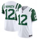 adult & youth,toddler NY Jets Uniform 12 Joe Namath Jersey Stitched Activewear White Classic Shirt