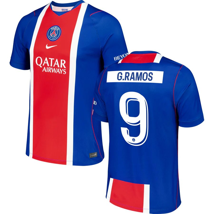 adult & kids Paris Saint-Germain Soccer Uniform 9 Gon&Atilde;&sect;alo Ramos Jersey 2627 Home Activewear Blue
