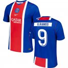 adult & kids Paris Saint-Germain Soccer Uniform 9 Gonçalo Ramos Jersey 2627 Home Activewear Blue