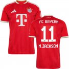 adult & kids Bayern Munchen Soccer Uniform 11 Nicolas Jackson Jersey 2627 Home Activewear Red Shirt