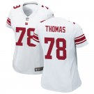 women's New York Giants Uniform 78 Andrew Thomas Jersey Stitched Activewear White Shirt