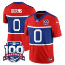 adult & youth,toddler NY Giants Uniform 0 Brian Burns Jersey Stitched Red 100TH Season Patch Shirt