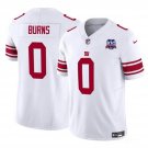 adult & youth,toddler NY Giants Uniform 0 Brian Burns Jersey Stitched White 100TH Season Patch Shirt