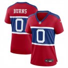women's New York Giants Uniform 0 Brian Burns Jersey Stitched Activewear Red Shirt