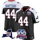 adult & youth NY Giants Uniform 44 Cam Skattebo Jersey Stitched Black 100th Season & State Patch