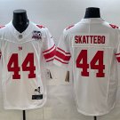 adult & youth,toddler NY Giants Uniform 44 Cam Skattebo Jersey Stitched White 100TH Season Patch