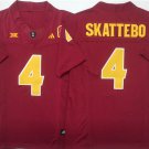 adult & youth Arizona State Sun Devils Uniform 4 Cam Skattebo Jersey College Red Stitched Shirt