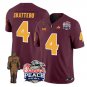 adult & youth Arizona Sun Devils 4 Cam Skattebo Jersey College Maroon Pat Tillman & Peach Bowl Patch