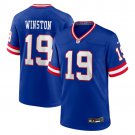 adult & youth,toddler NY Giants Uniform 19 Jameis Winston Jersey Stitched Activewear Royal Shirt